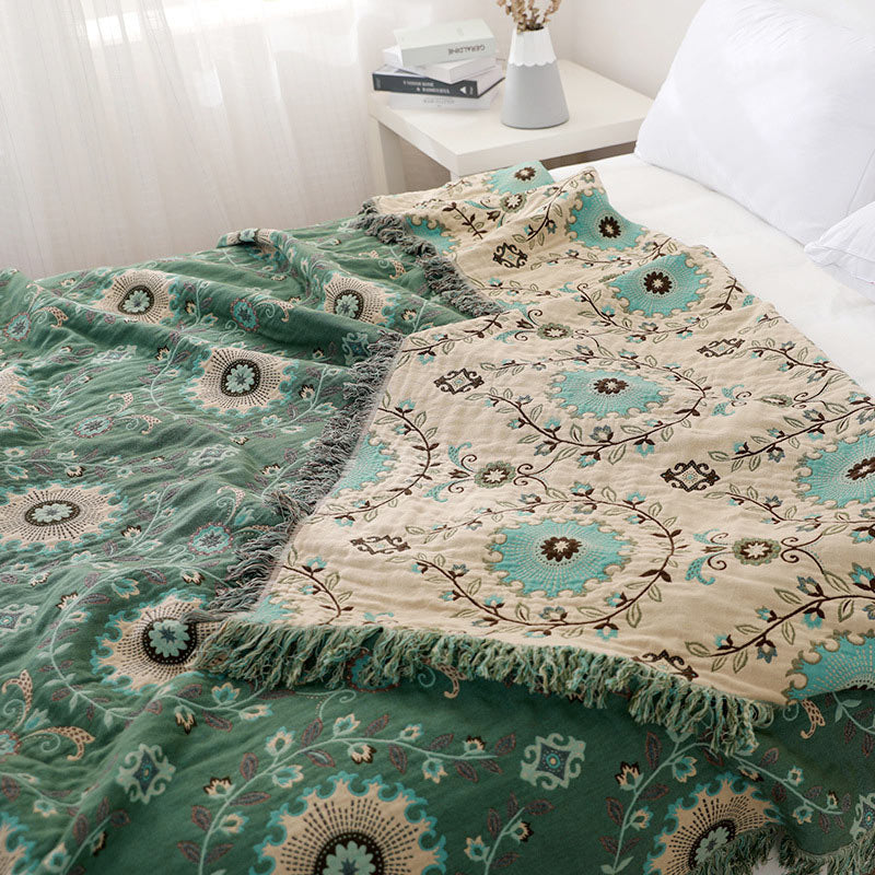 Reversible Cotton Sofa Cover Blanket – Soft, Durable Couch Covers for Home Decor, Machine Washable, Multiple Sizes Available 5