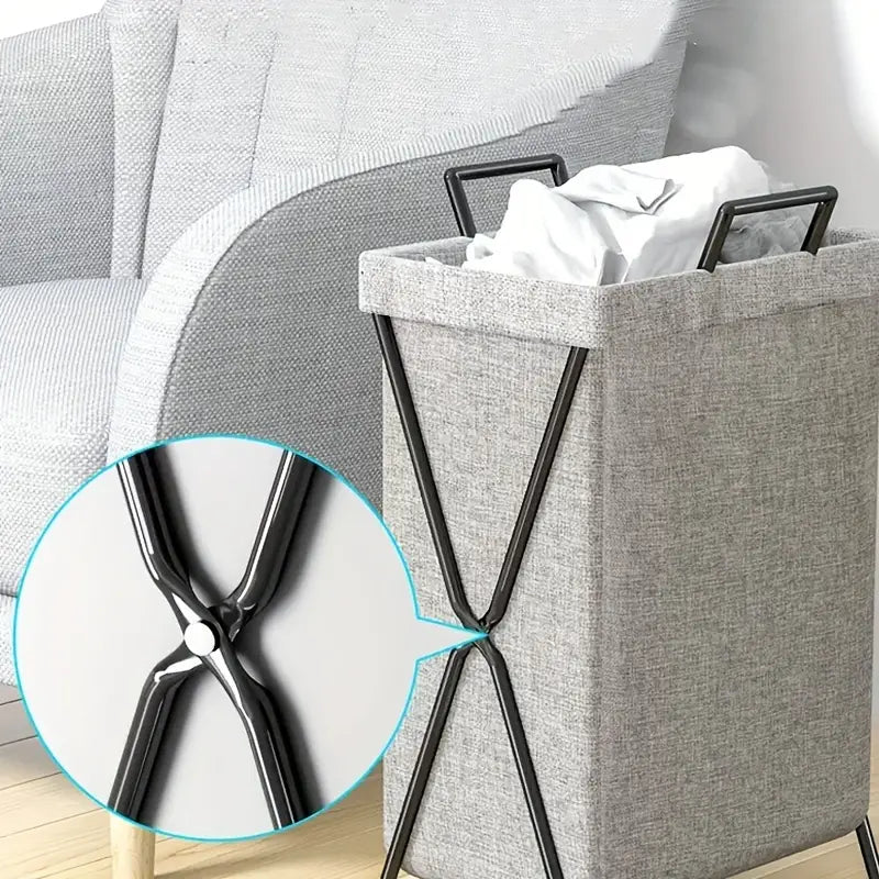 Foldable Laundry Basket with Generous Volume and Moisture Protection