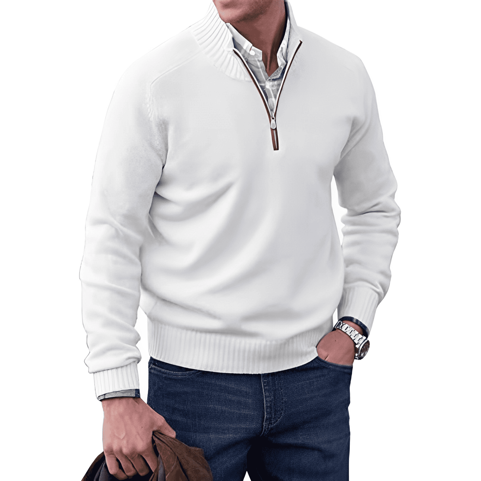 50% off - ClassyZip - Elegant pullover with zip - Limited Discount