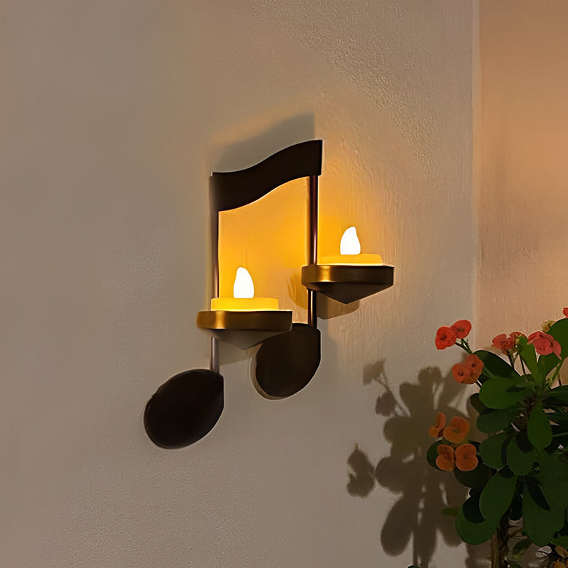 50% Off - MelodyGlow - Candlestick with musical notes - Last day discount