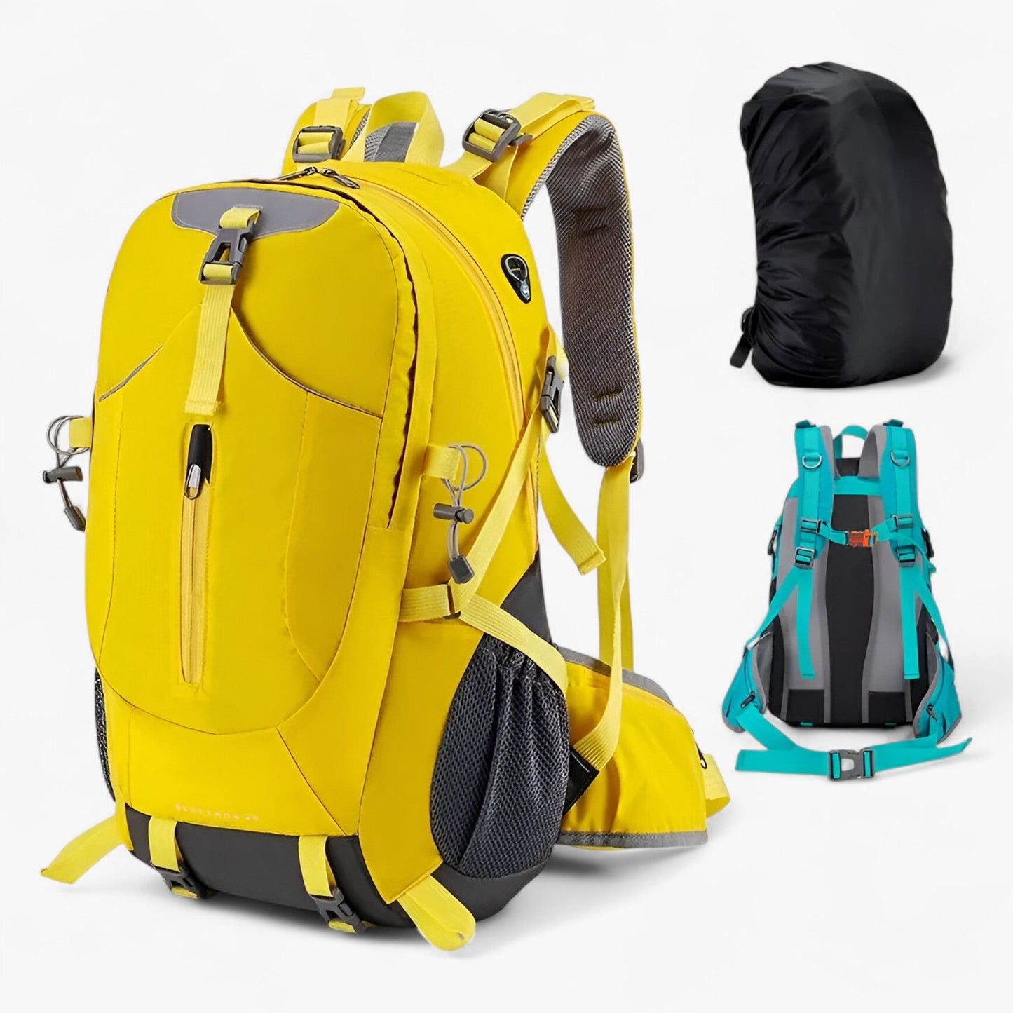 40L Waterproof Hiking Backpack with Breathable Straps and Compartments