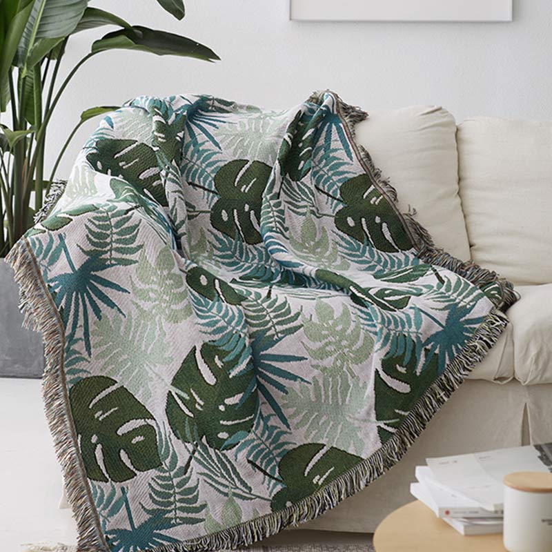 Sofa throw with fringes - High-quality sofa covers for an elegant look