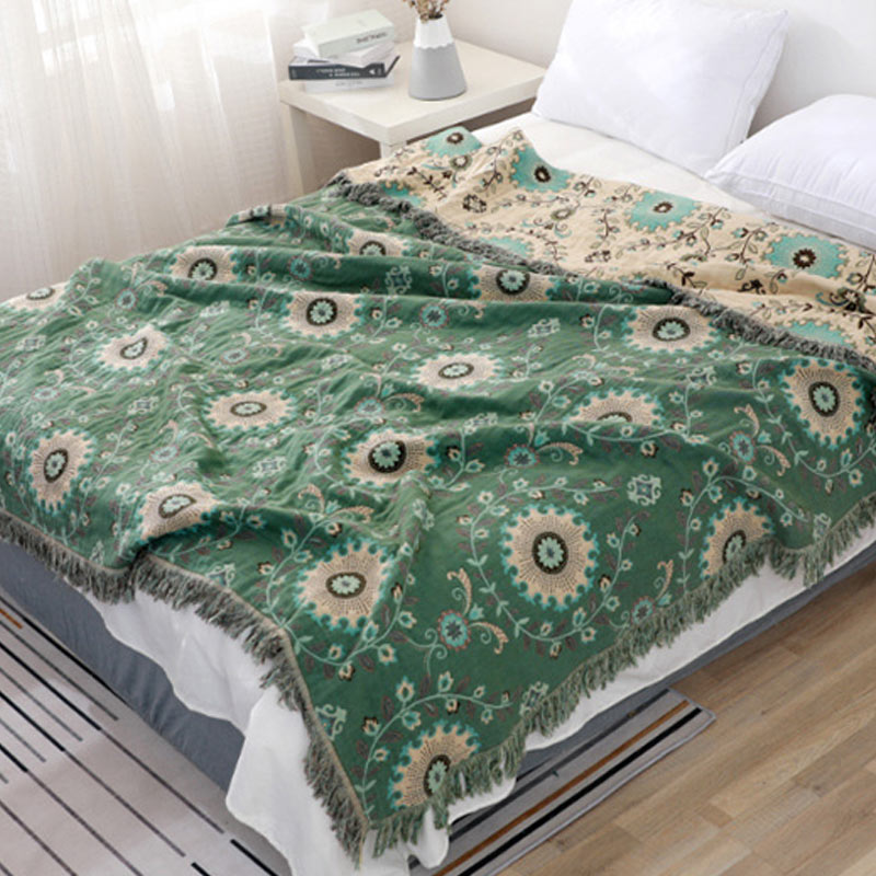 Reversible Cotton Sofa Cover Blanket – Soft, Durable Couch Covers for Home Decor, Machine Washable, Multiple Sizes Available 4