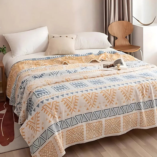 Aztec Layers Cotton Blanket
