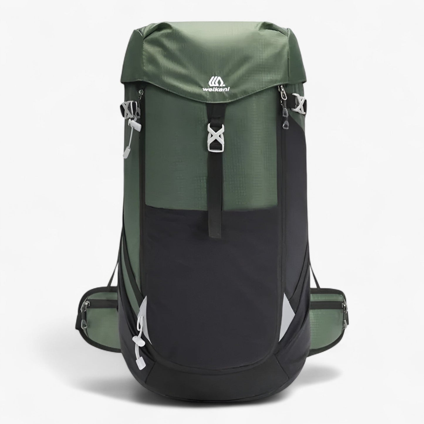 50L Durable Unisex Nylon Hiking Backpack with Ergonomic Design
