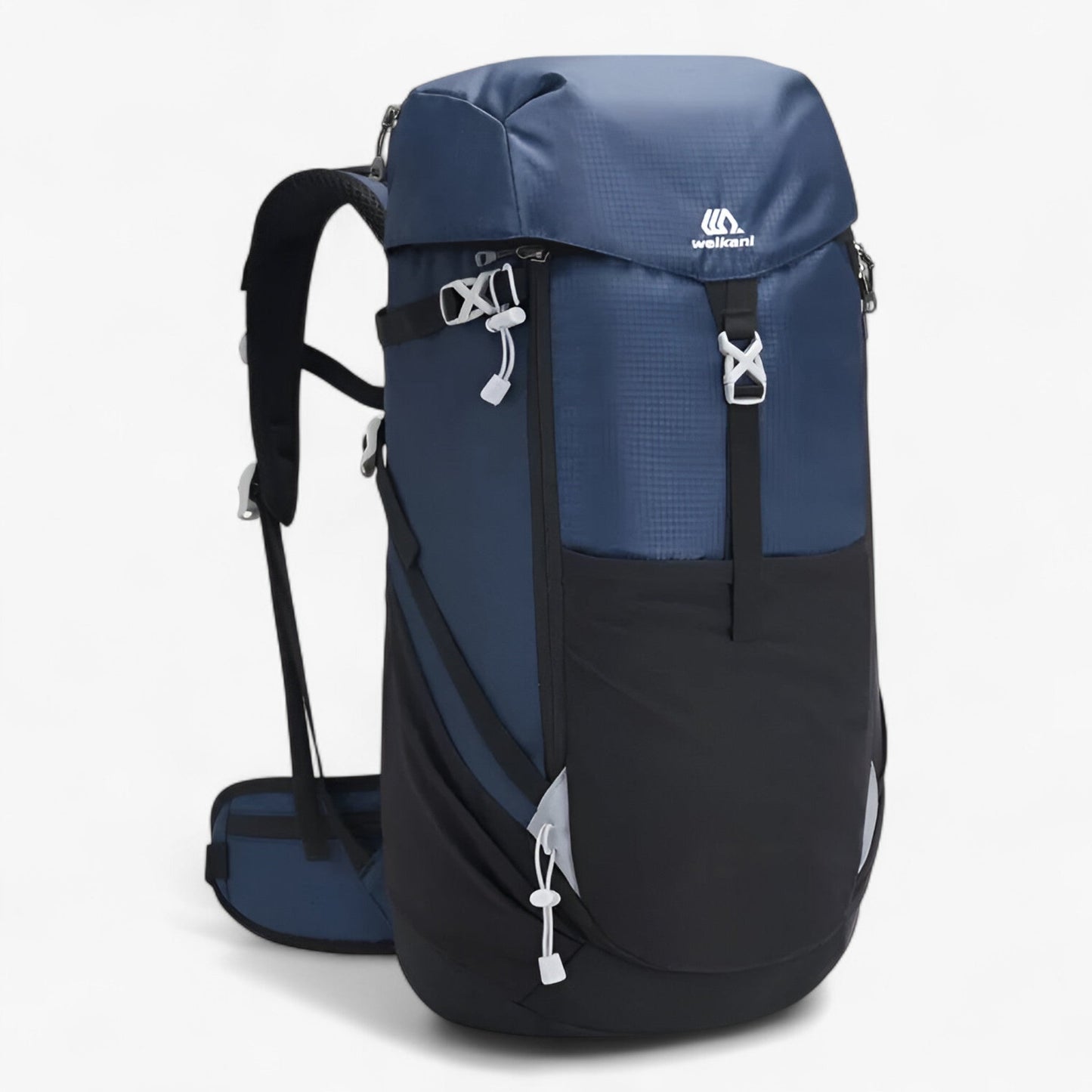50L Durable Unisex Nylon Hiking Backpack with Ergonomic Design