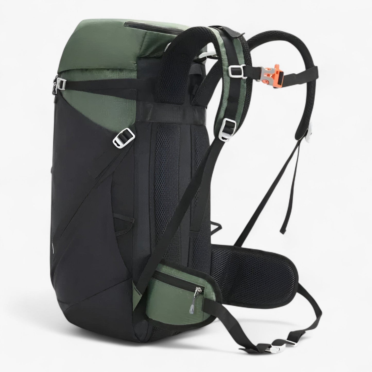 50L Durable Unisex Nylon Hiking Backpack with Ergonomic Design