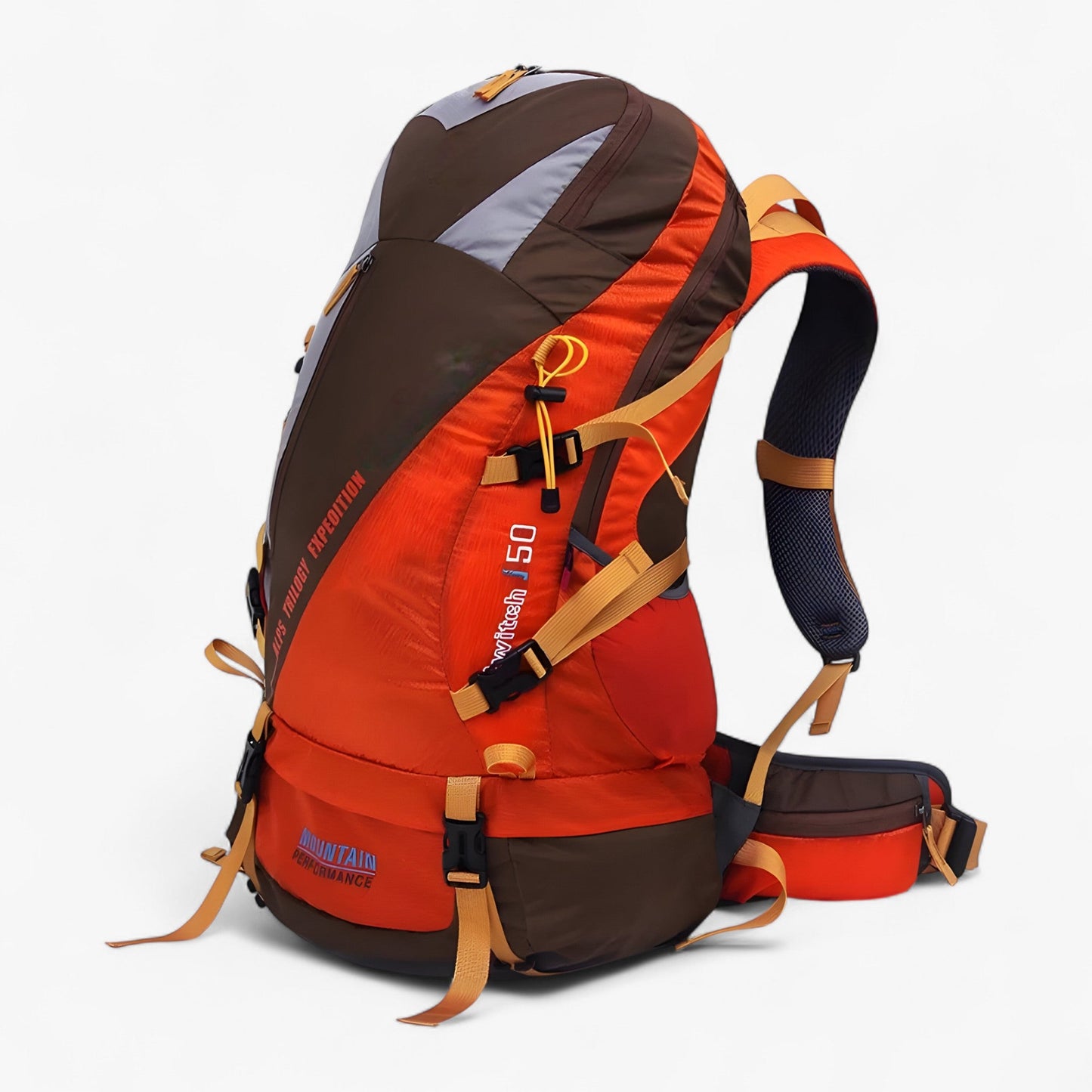 50L Lightweight Water-Resistant Travel Backpack for Hiking and Camping