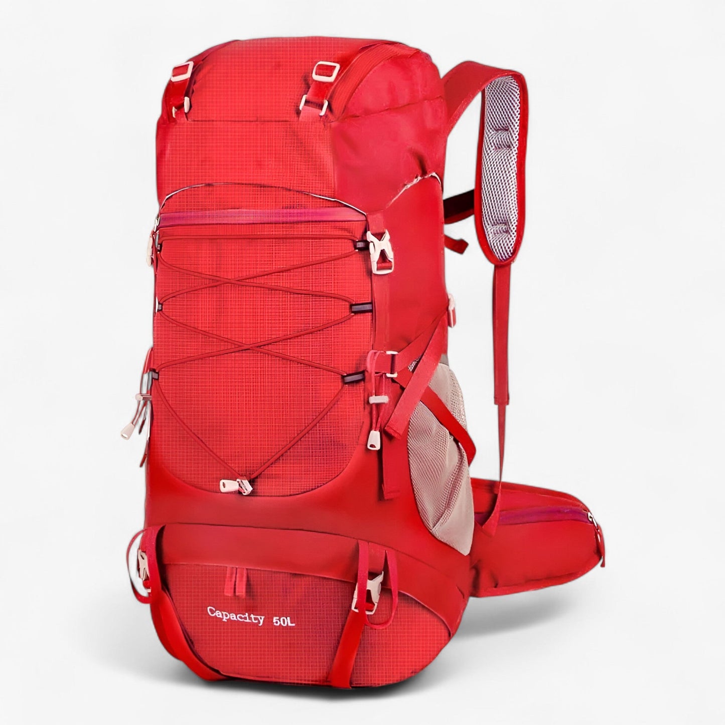 50L Waterproof Hiking Backpack with Rain Cover for Outdoor Adventures