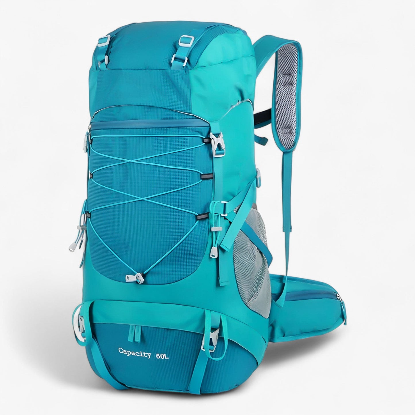 50L Waterproof Hiking Backpack with Rain Cover for Outdoor Adventures