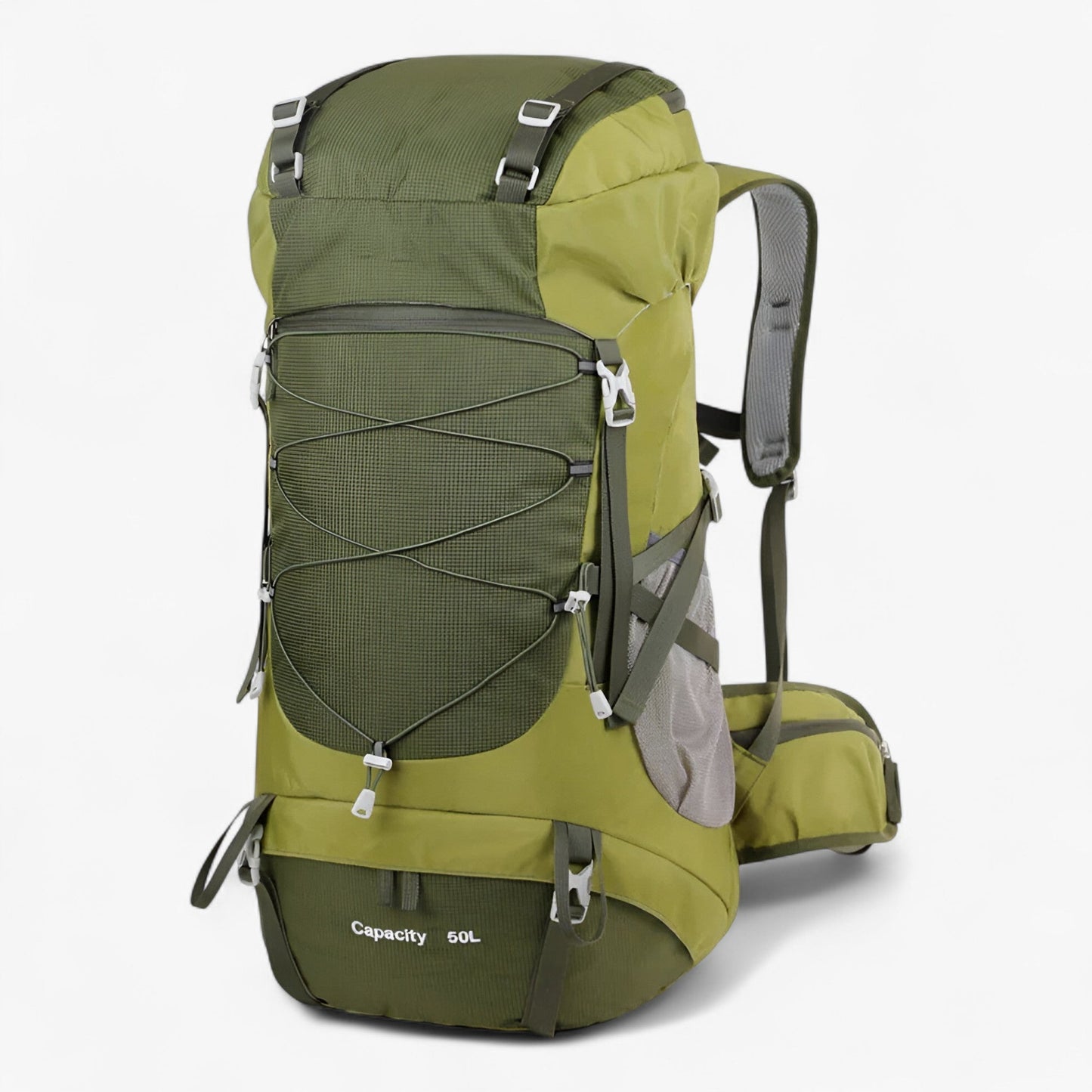 50L Waterproof Hiking Backpack with Rain Cover for Outdoor Adventures