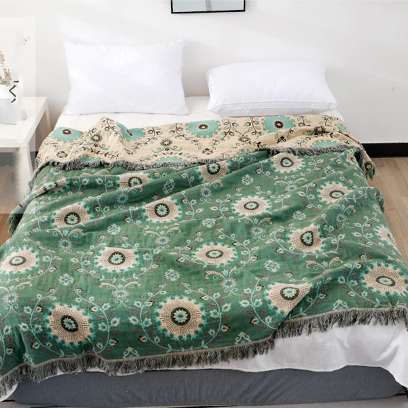 Reversible Cotton Sofa Cover Blanket – Soft, Durable Couch Covers for Home Decor, Machine Washable, Multiple Sizes Available 3