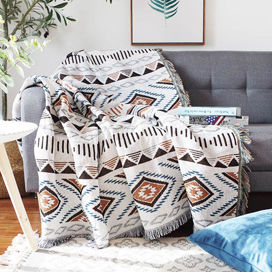 Boho Tassel Camping Blanket
