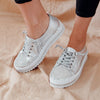 50% off - ShimmerSneaks - High-quality silver sneakers - Limited Discount