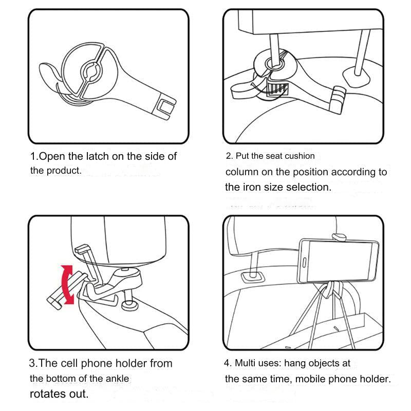 50% Off - CarHook - Headrest mount car hook - Last day discount