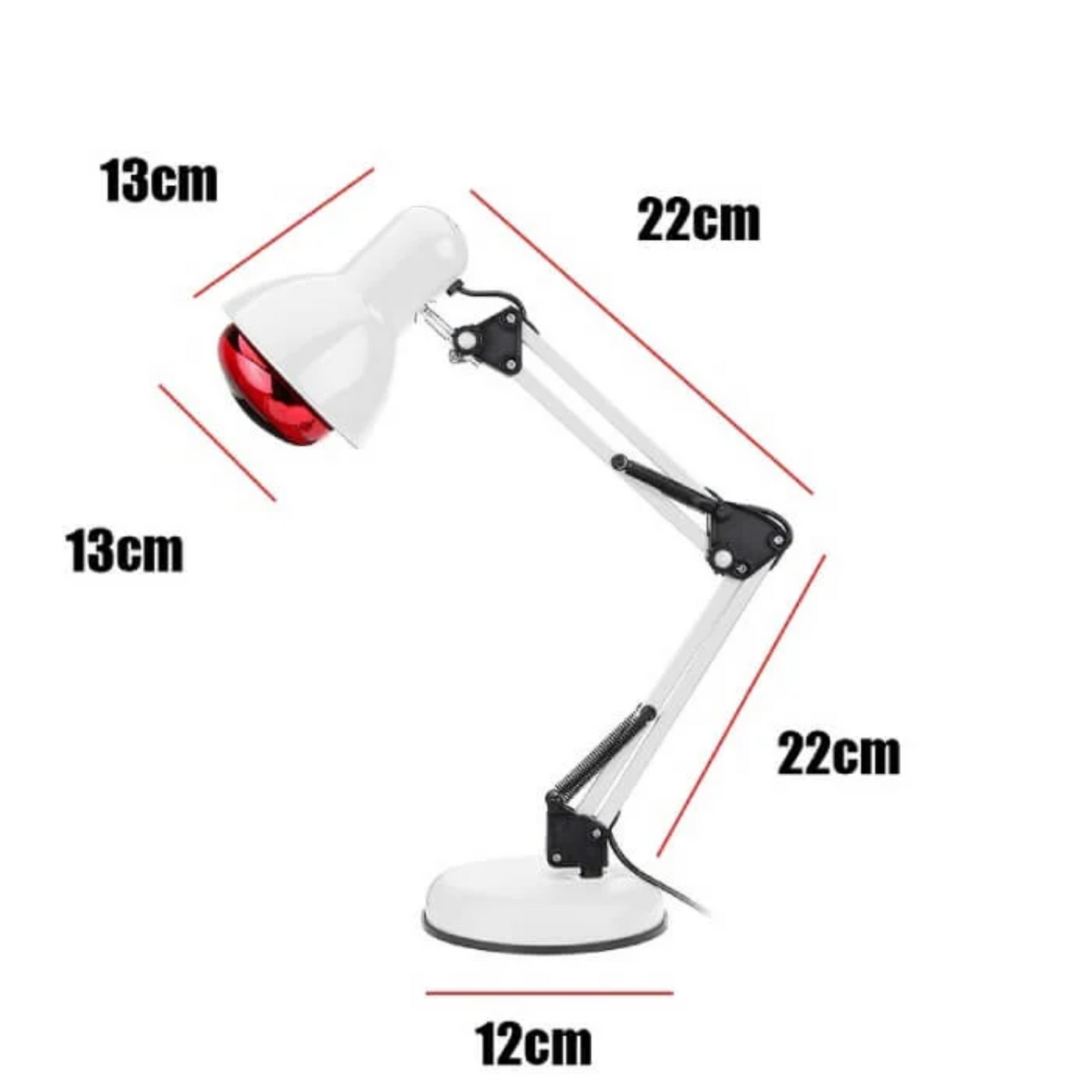 Red Light Therapy Infrared Lamp with Stand