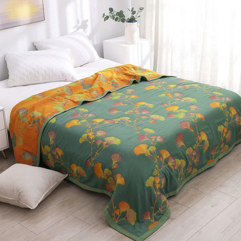 Reversible jacquard cotton quilt