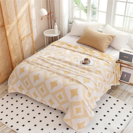 Diamond geometric pattern blanket