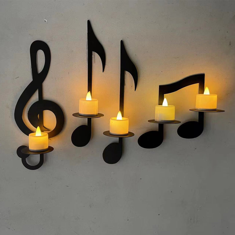 50% Off - MelodyGlow - Candlestick with musical notes - Last day discount