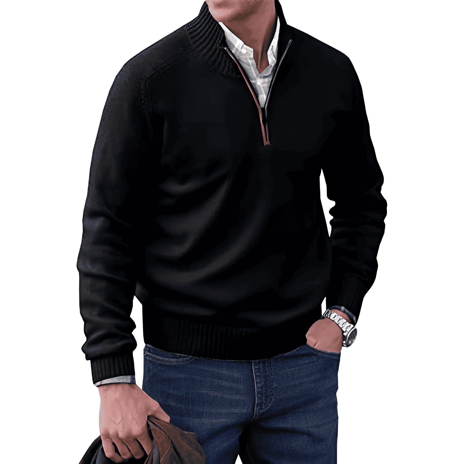 50% off - ClassyZip - Elegant pullover with zip - Limited Discount