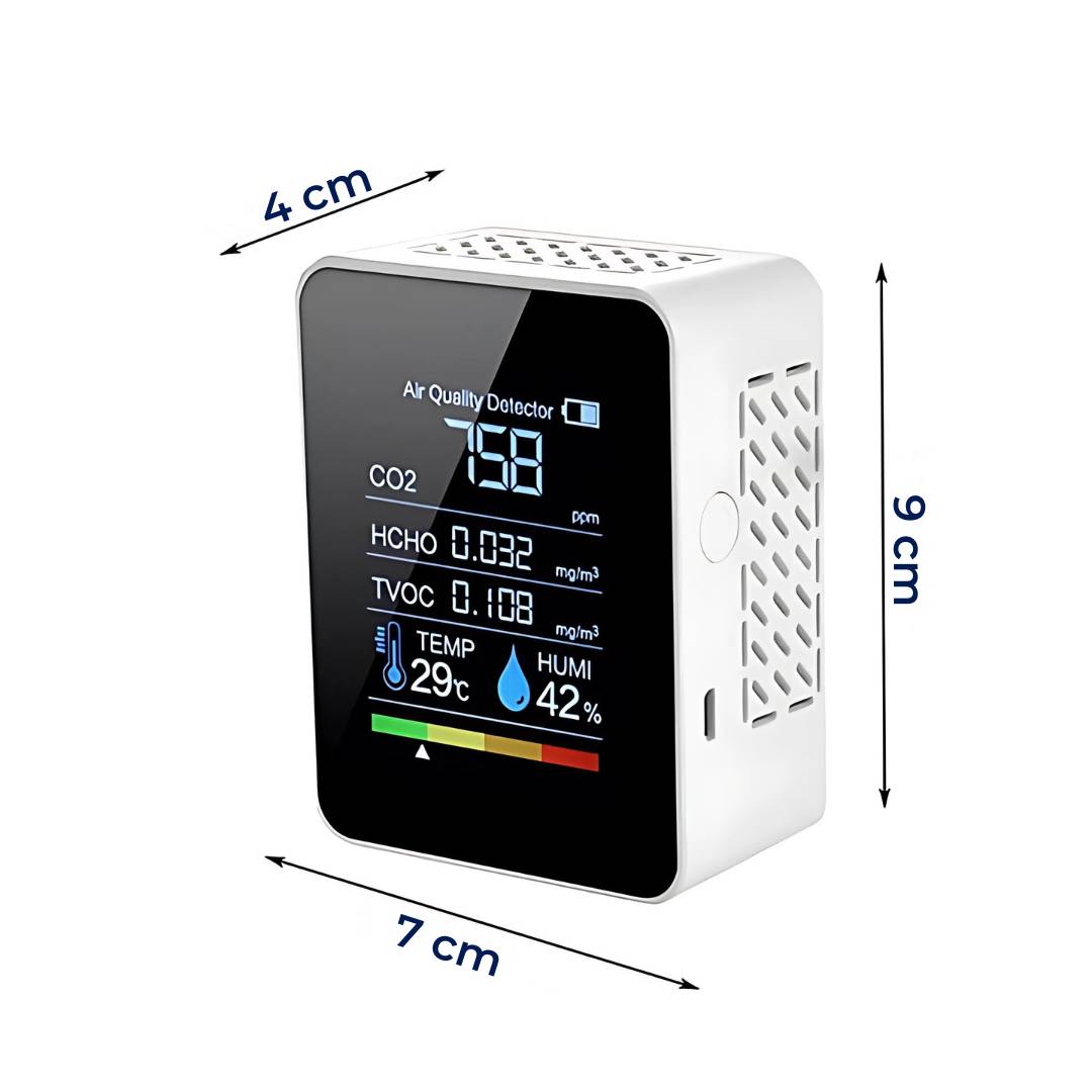 CO₂ Air Quality Monitor with Real-Time Alerts