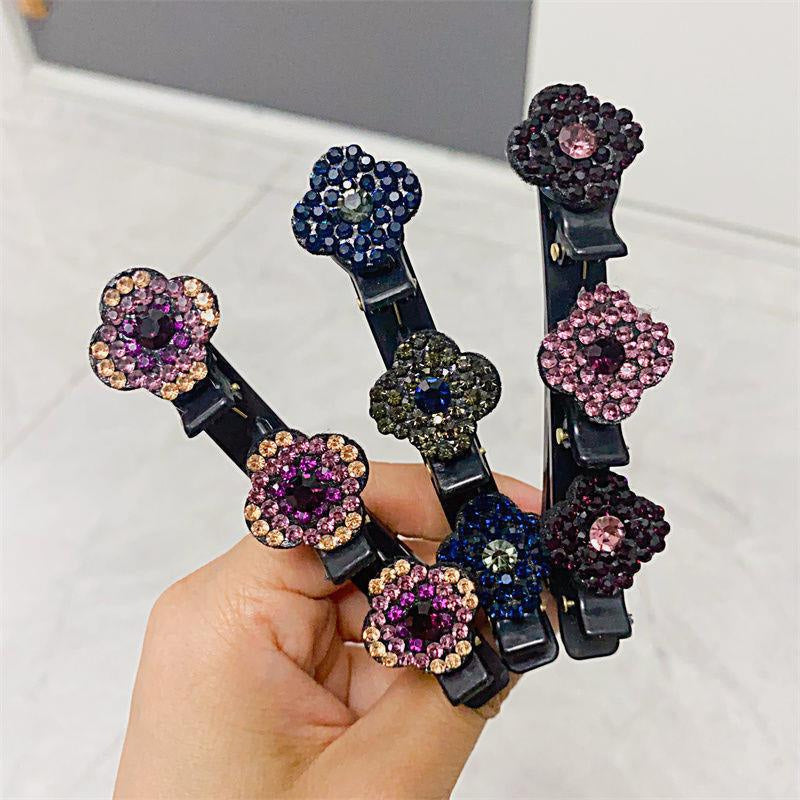 50% Off - RadiantPetal - Hair clip with crystal flower - Last day discount