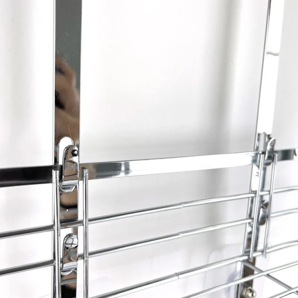 Three Layer Shower Organizer Caddy - Durable Iron Wall-Mounted Bathroom Storage and Shower Organizer for Essentials 4