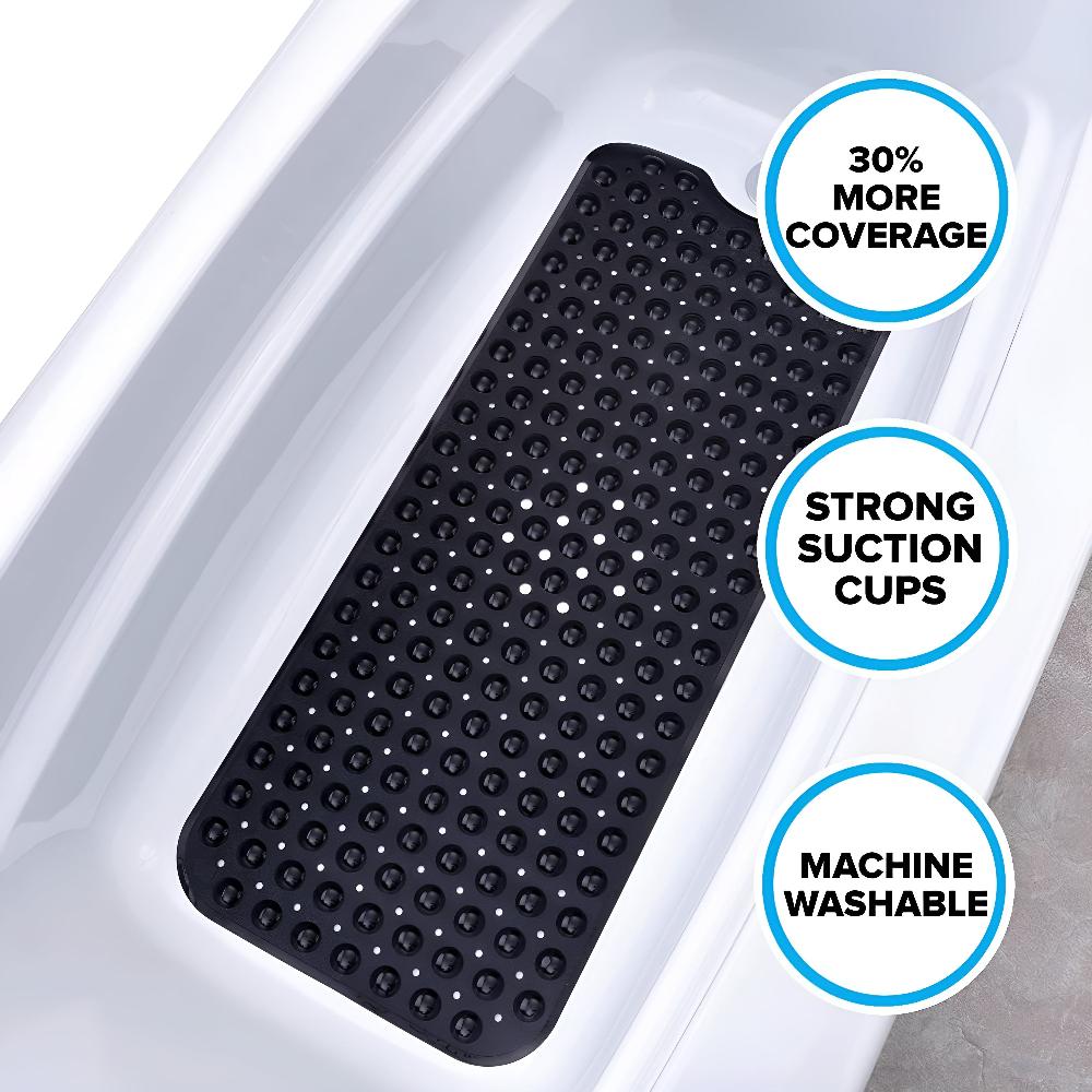 Non-Slip Bathtub Mat with 200 Suction Cups for Enhanced Safety