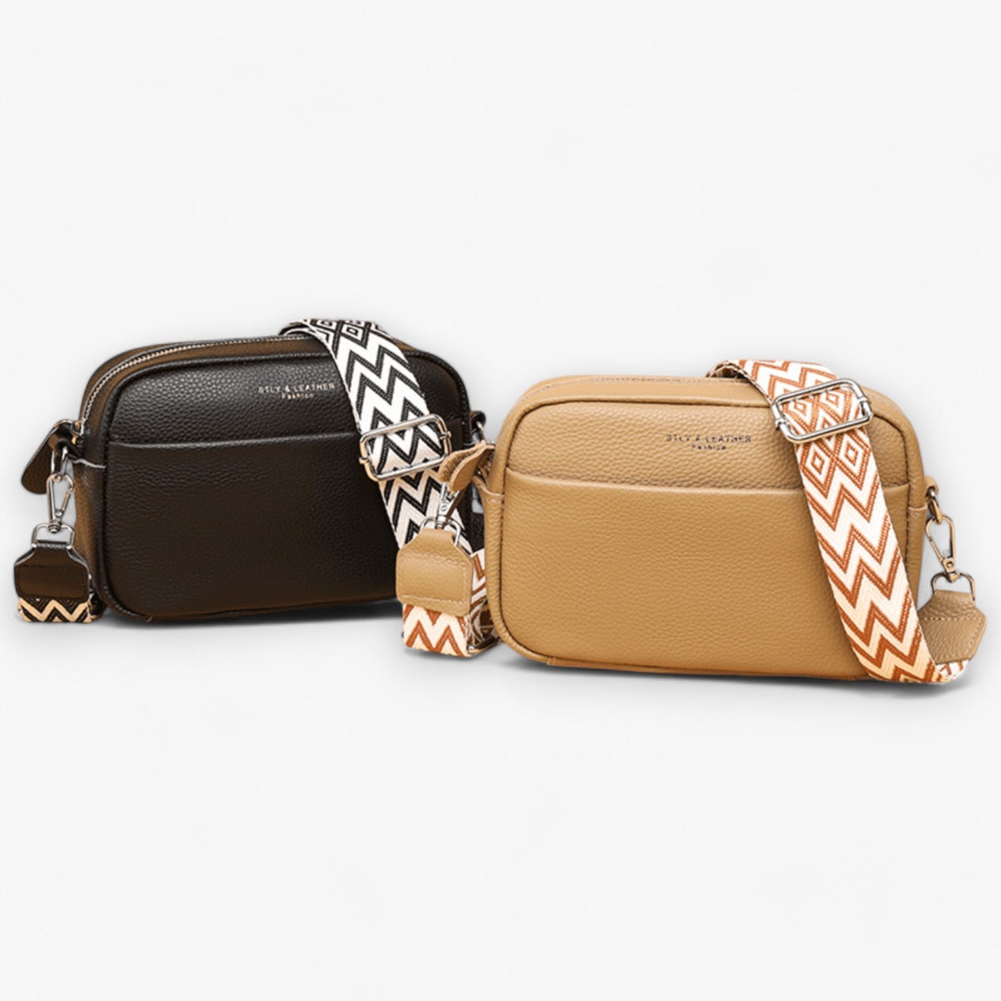 Black Crossbody Bag – Elegant PU Leather, Lightweight & Hands-Free Design