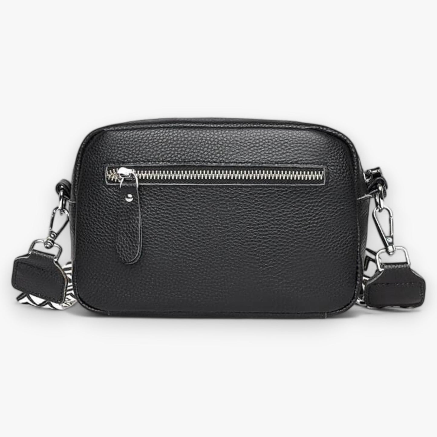 Black Crossbody Bag – Elegant PU Leather, Lightweight & Hands-Free Design