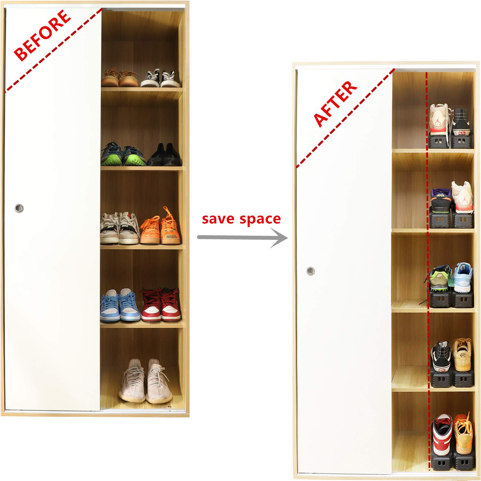 ShoeMate™ Kleiderschrank-Organizer 6+6 Frei