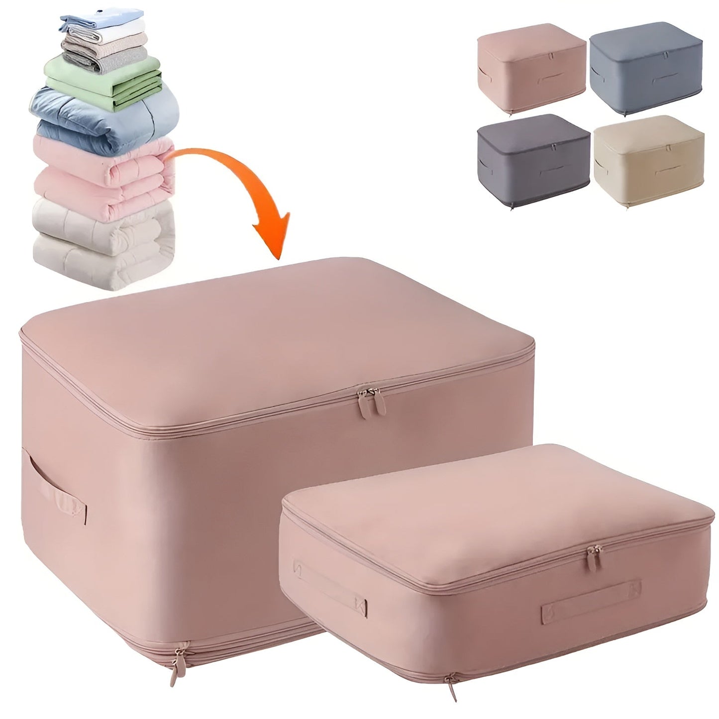 Compression Vacuum Storage Bags – Space-Saving, Airtight & Reusable