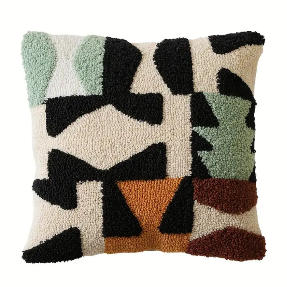 Contemporary Embroidered Sofa Cushion Covers in Soft Microfiber Blend with Loop Velvet Design – Stylish Home Decor 4