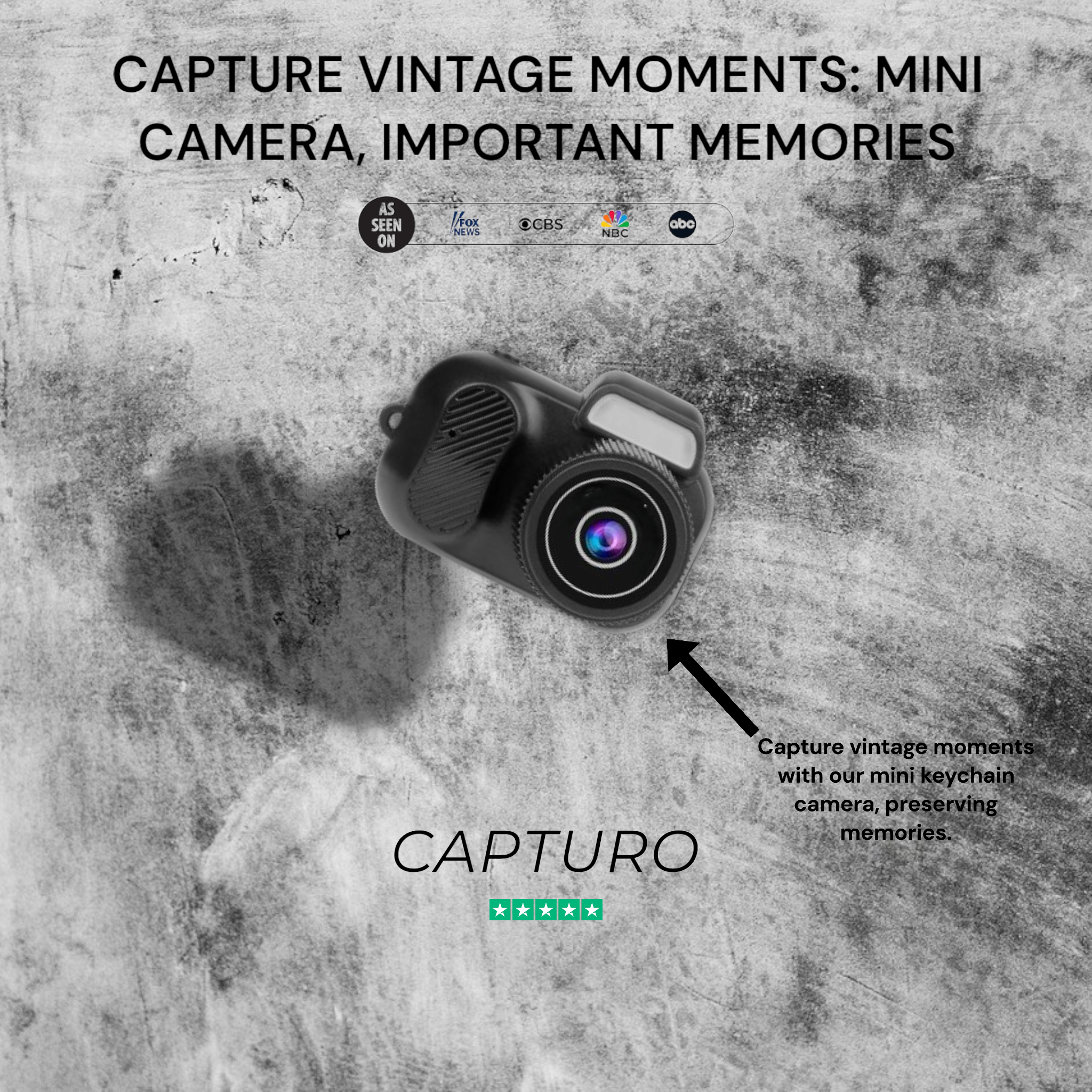 PocketPix™ Vintage Keychain Camera