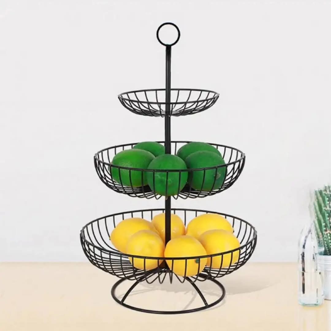 Luxury 3-Tier Fruit & Vegetable Storage Shelf