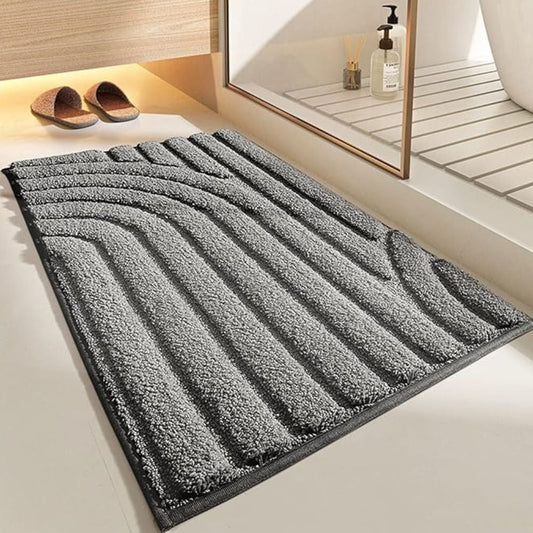 Flocked Bath Mat – Ultra-Soft, Absorbent, Non-Slip Design