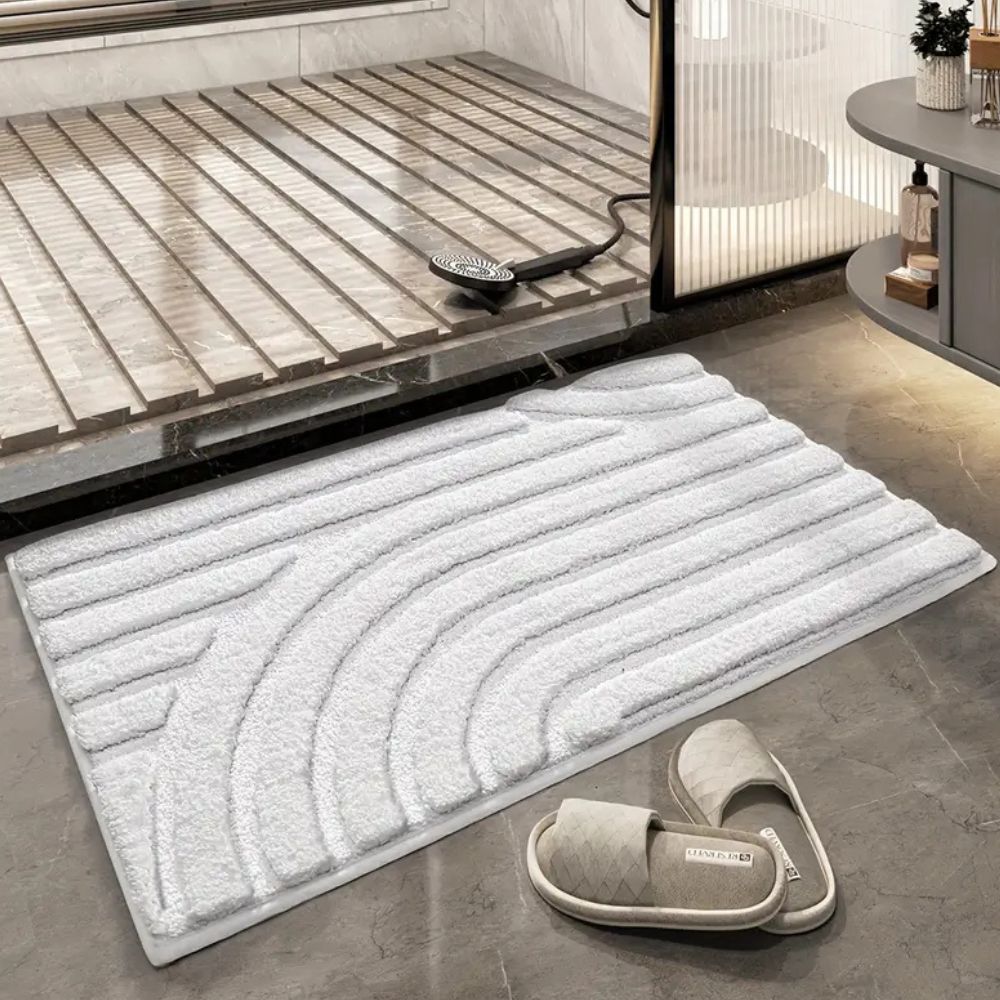 Flocked Bath Mat – Ultra-Soft, Absorbent, Non-Slip Design