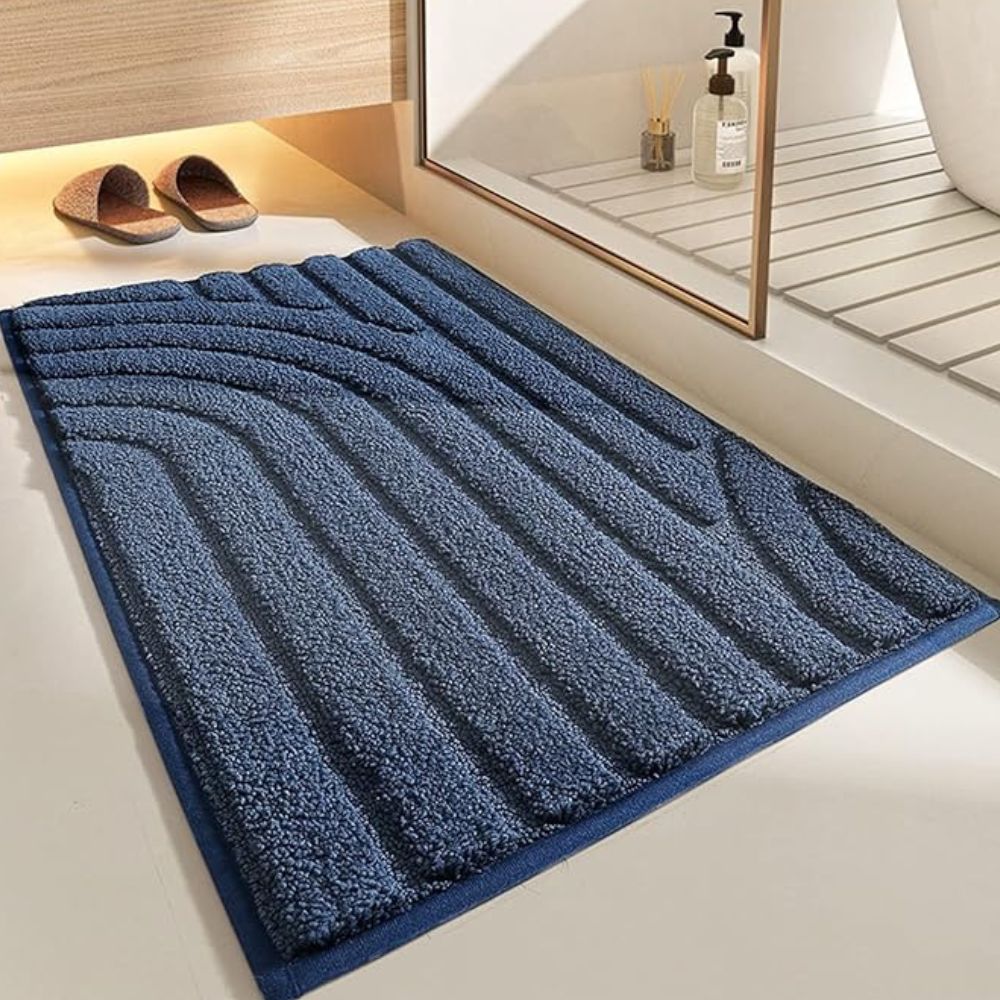 Flocked Bath Mat – Ultra-Soft, Absorbent, Non-Slip Design