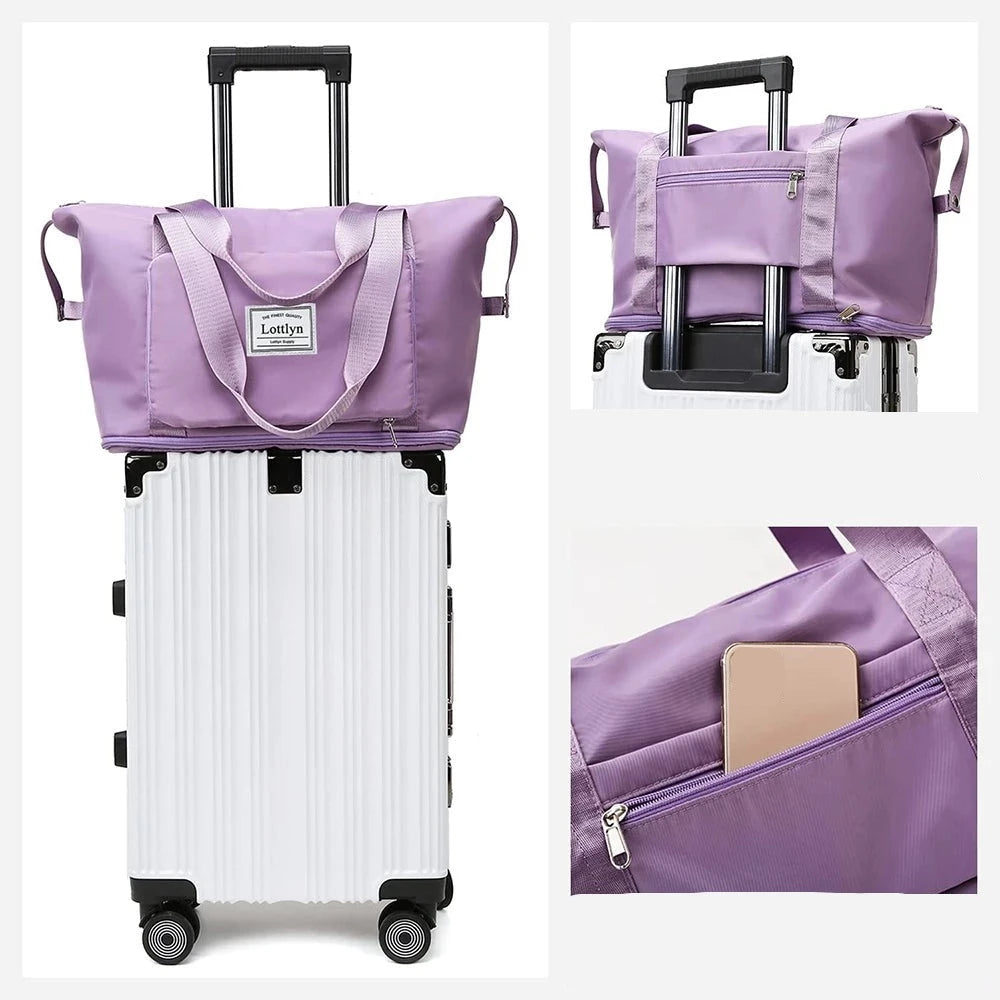 Foldable Travel Bag – Lightweight Carry-On, Expandable with Multi-Pocket Design
