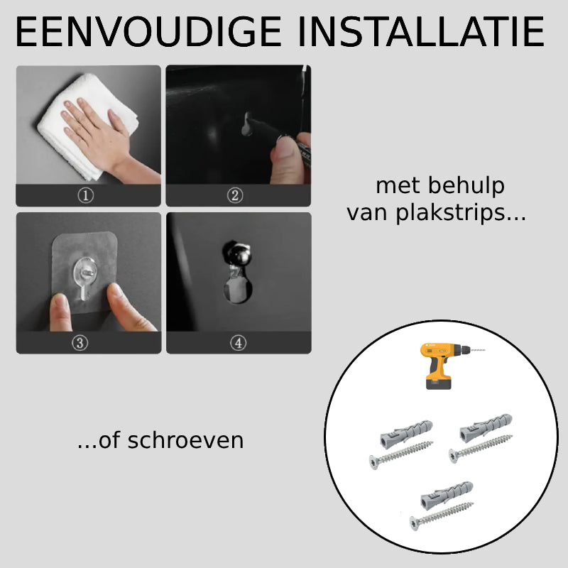 Wall-Mounted Toilet Paper Holder with Storage Shelf – No-Drill Installation