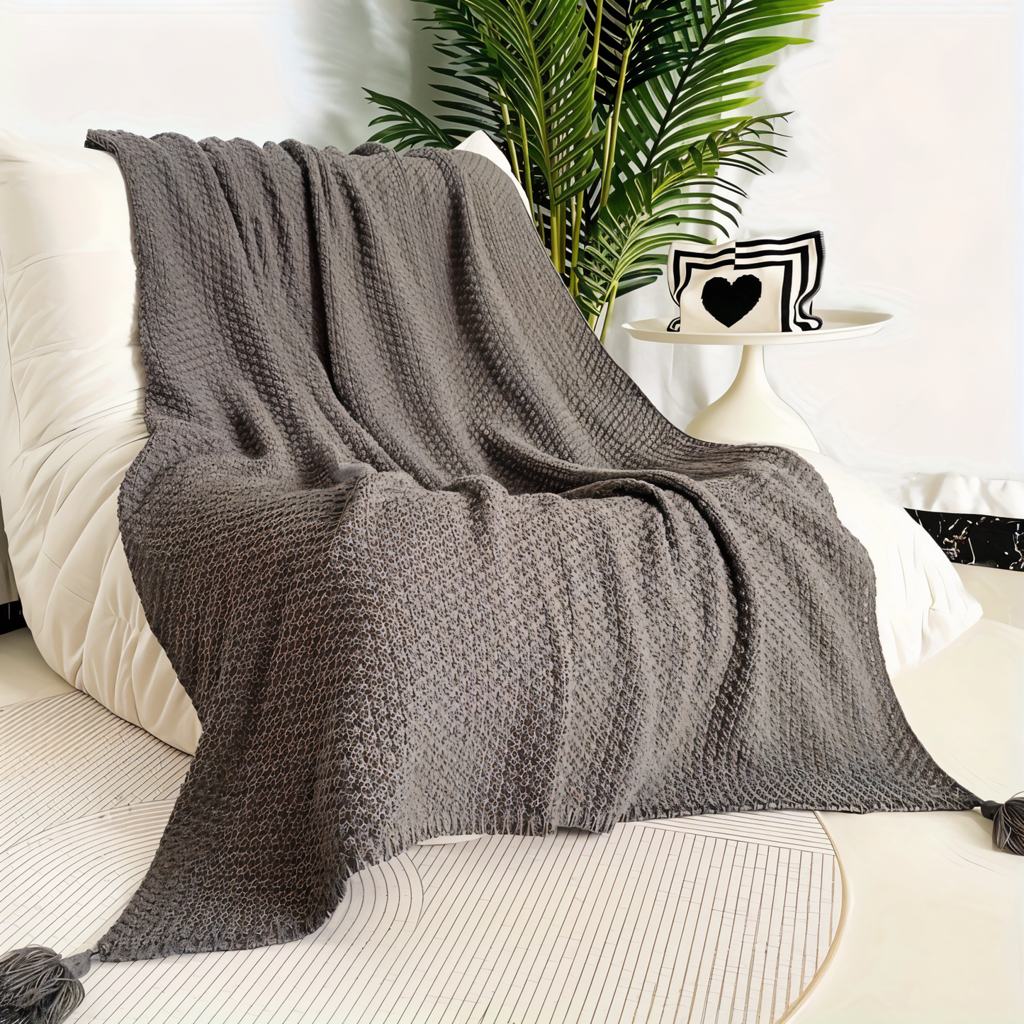 Cozy Fleece Knit Blanket for Year-Round Comfort