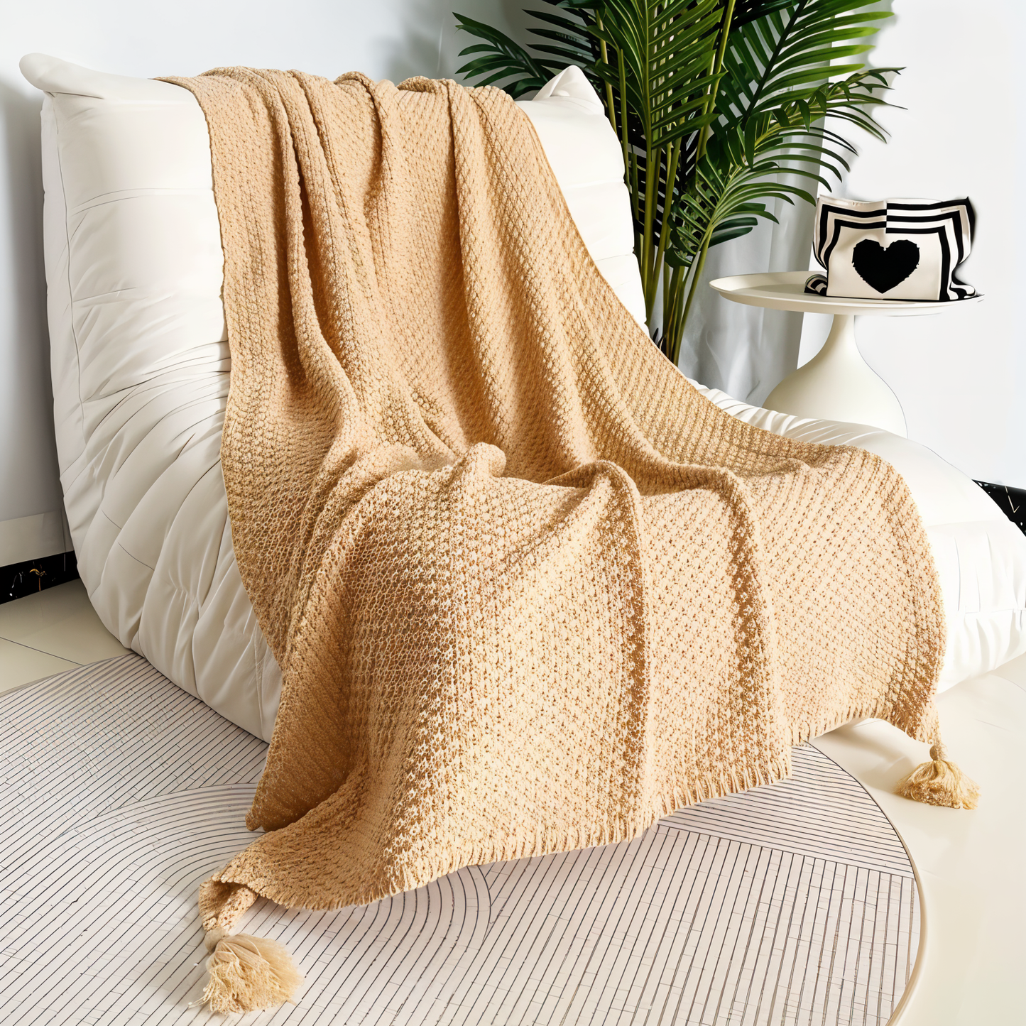 Cozy Fleece Knit Blanket for Year-Round Comfort