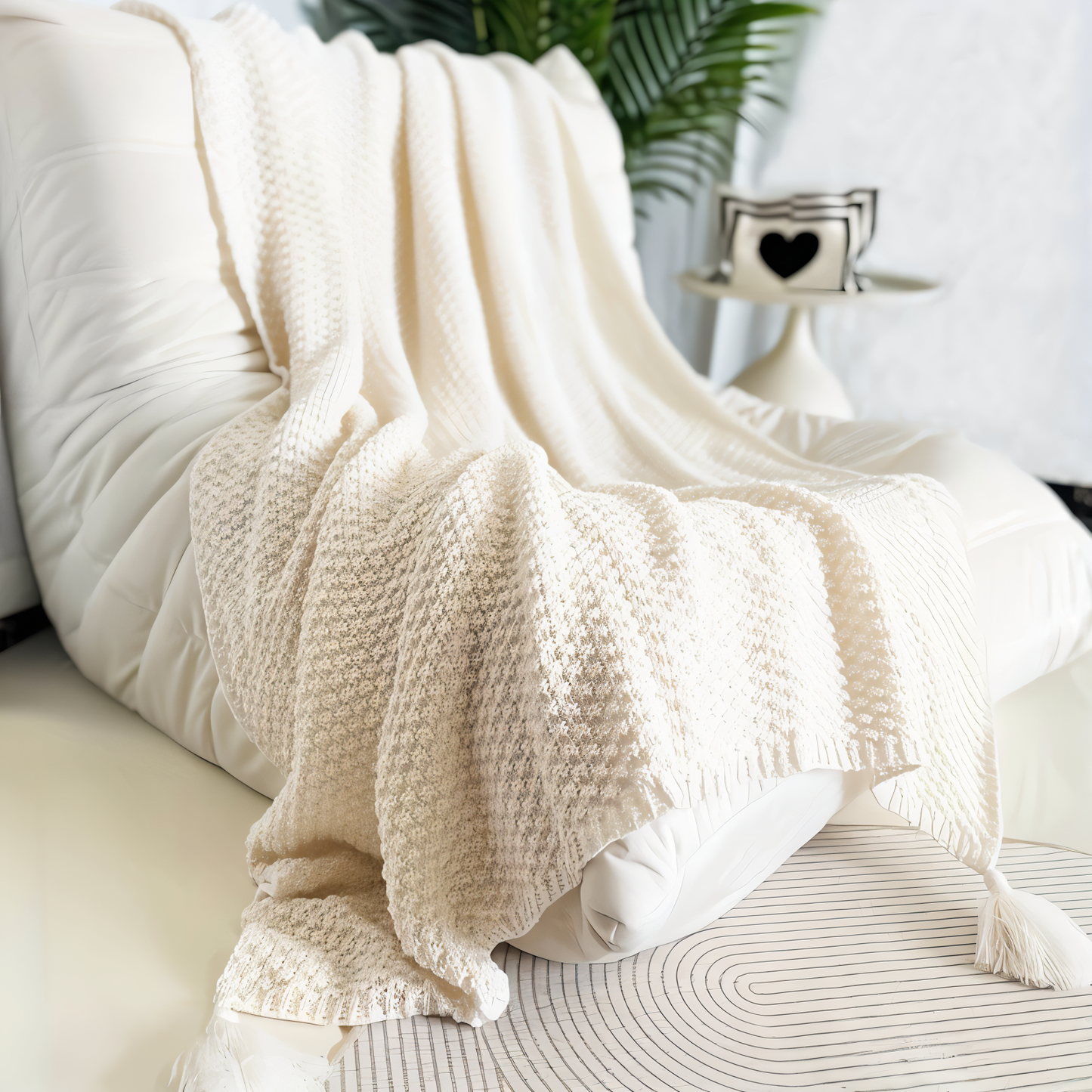 Cozy Fleece Knit Blanket for Year-Round Comfort