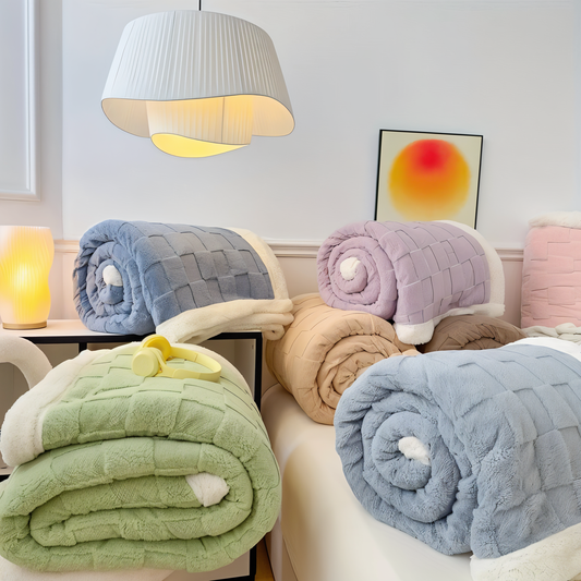 Reversible, Thick Fleece Blanket for Winter