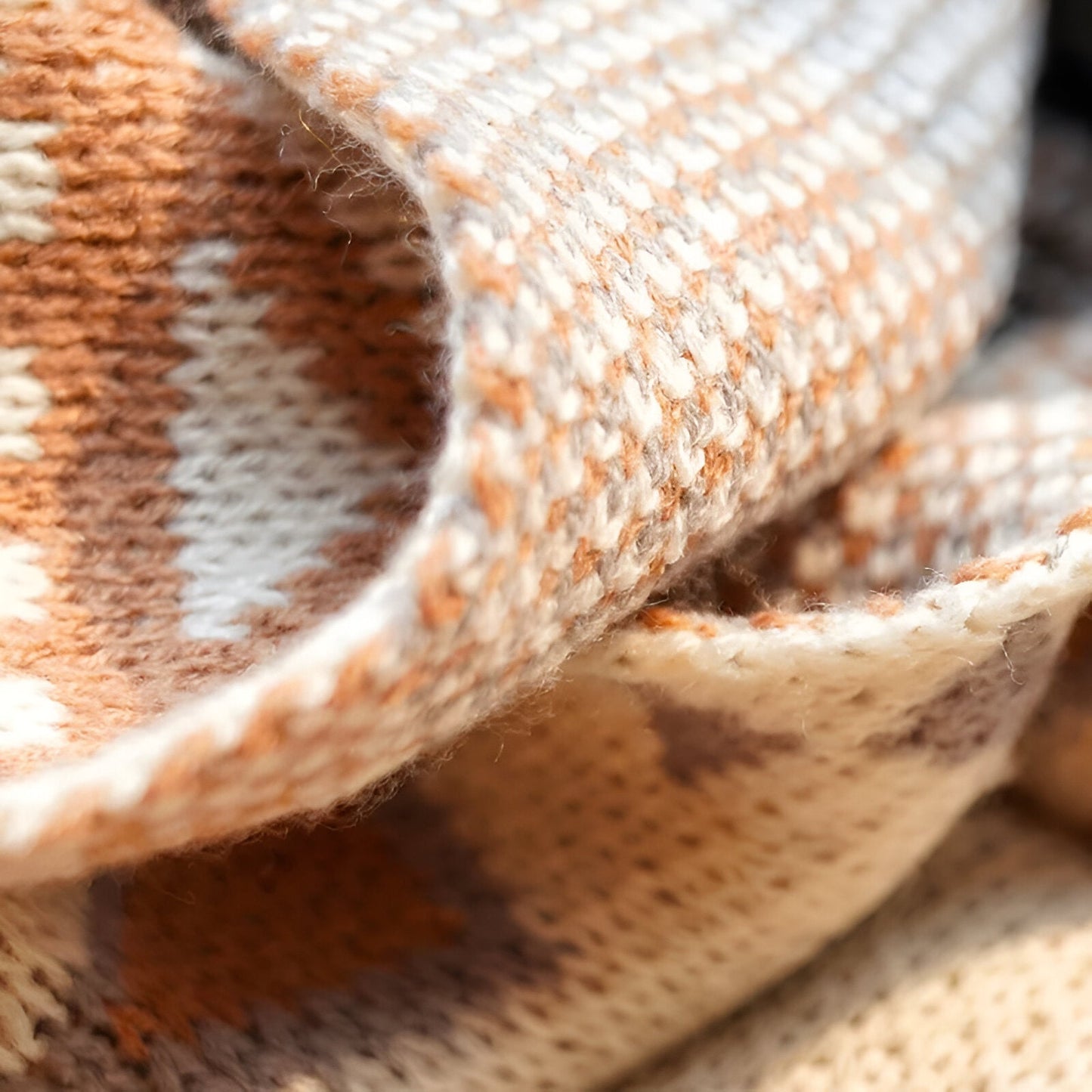 Geometric Boho fleece blanket