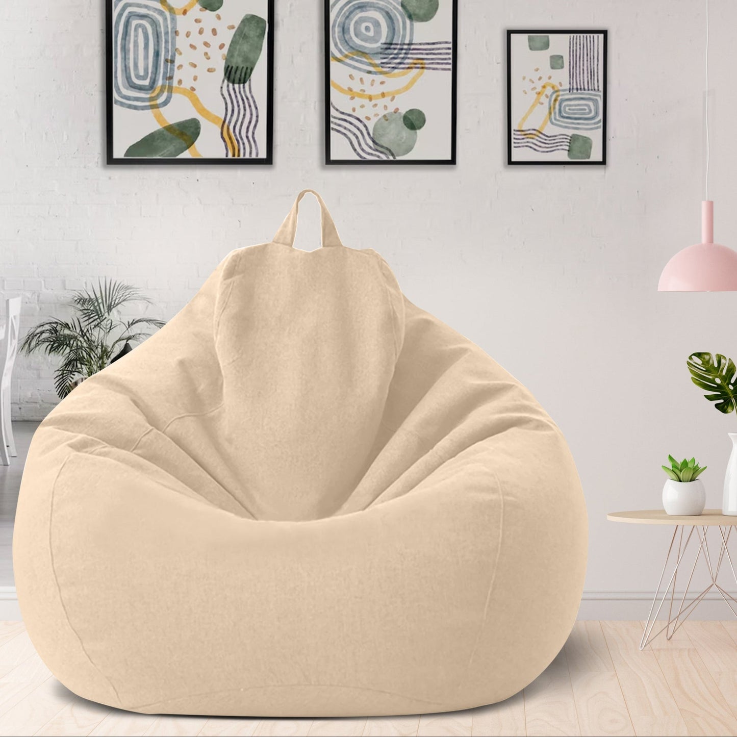 Linen Bean Bag Chair – Ergonomic Seating