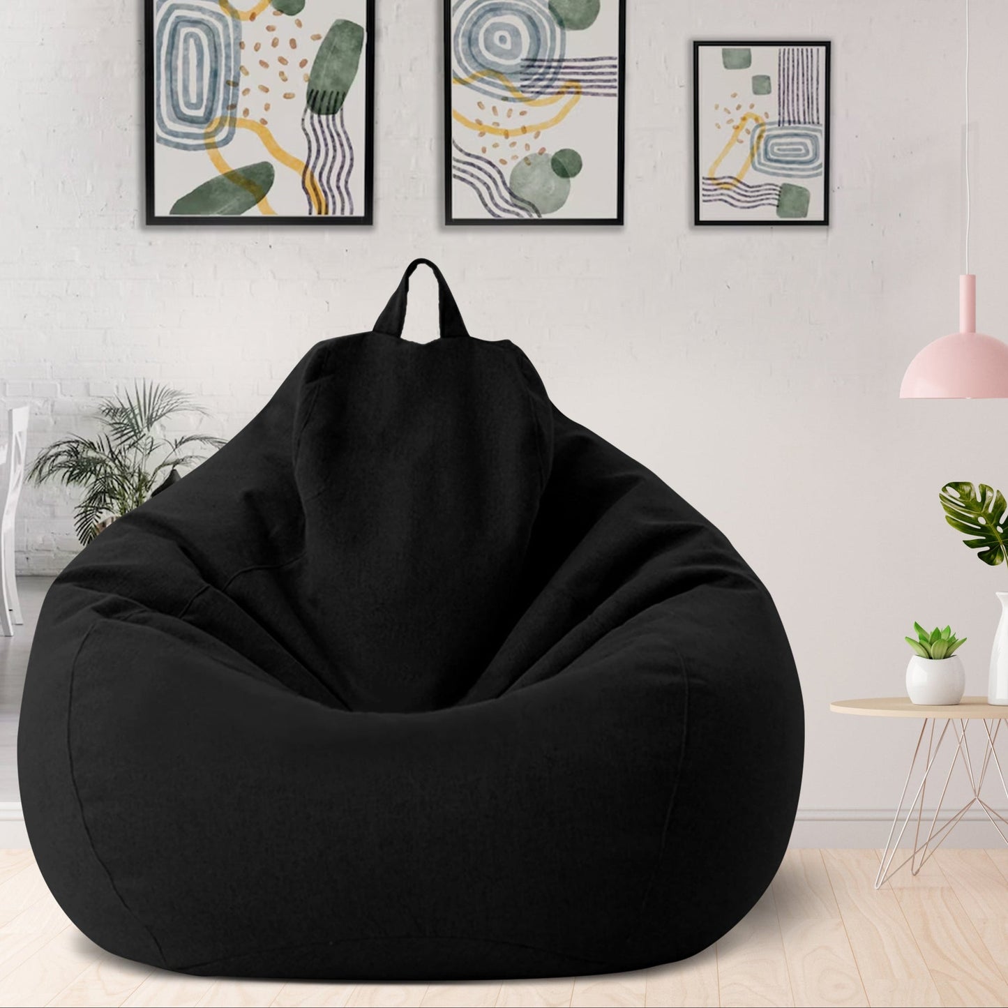 Linen Bean Bag Chair – Ergonomic Seating