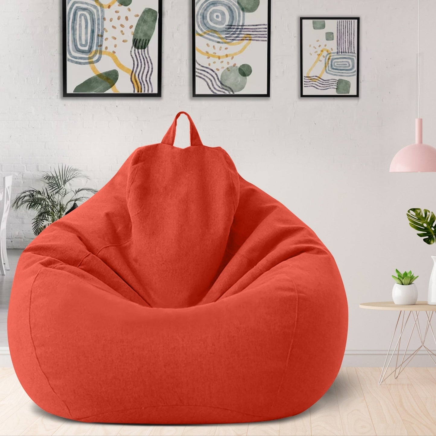 Linen Bean Bag Chair – Ergonomic Seating