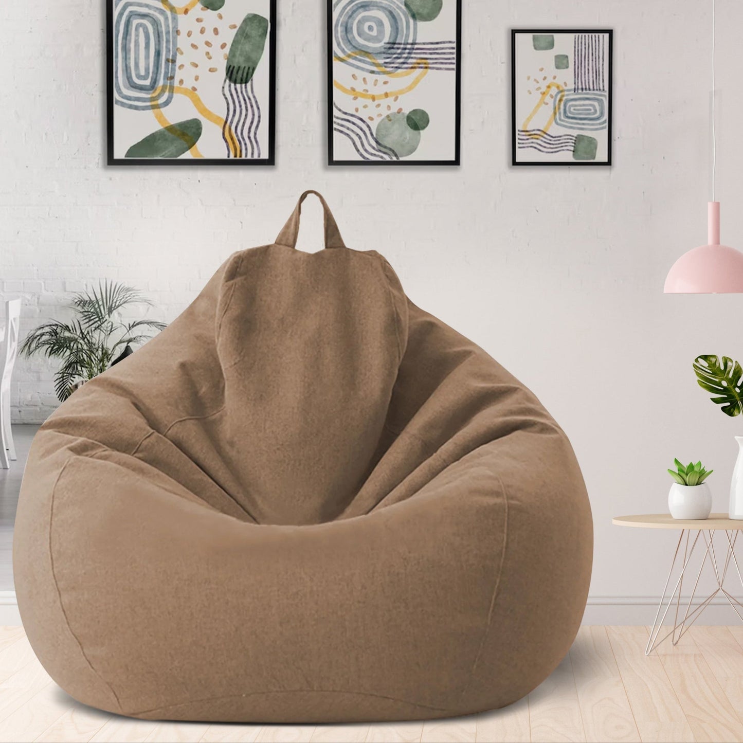 Linen Bean Bag Chair – Ergonomic Seating