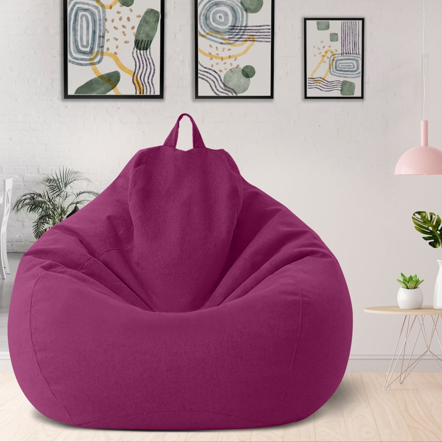 Linen Bean Bag Chair – Ergonomic Seating